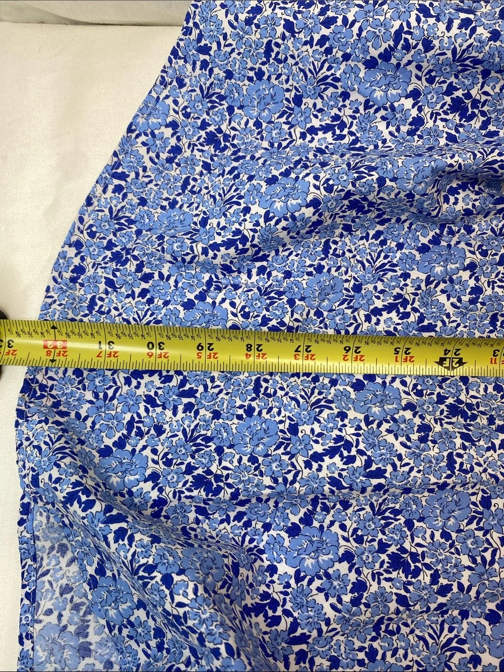 Ralph Lauren Blue Floral Preppy Ditzy Button-Front Shirt Dress New W/Flaws